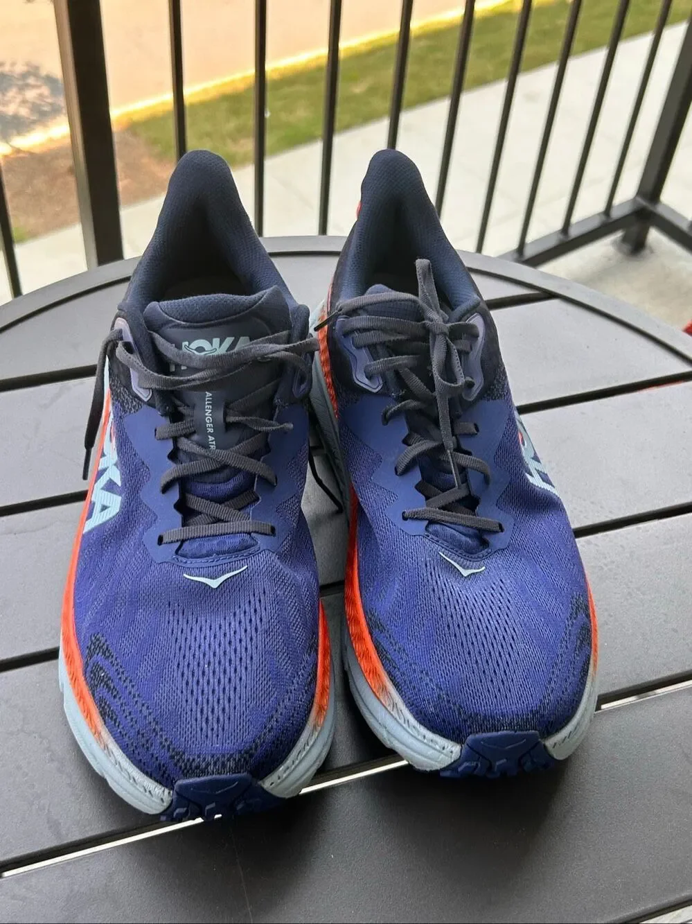 Hoka One Challenger ATR7 Men’s Running Shoes 14 D Blue Orange